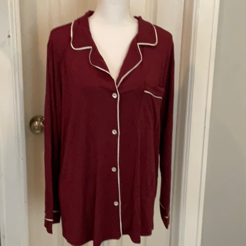 Eberjey Gisele PJ Set, size Large, New with Tags, Burgundy color